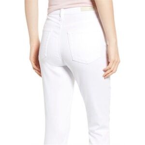 AG The Mila Super High-Rise Skinny White Jeans Size 28